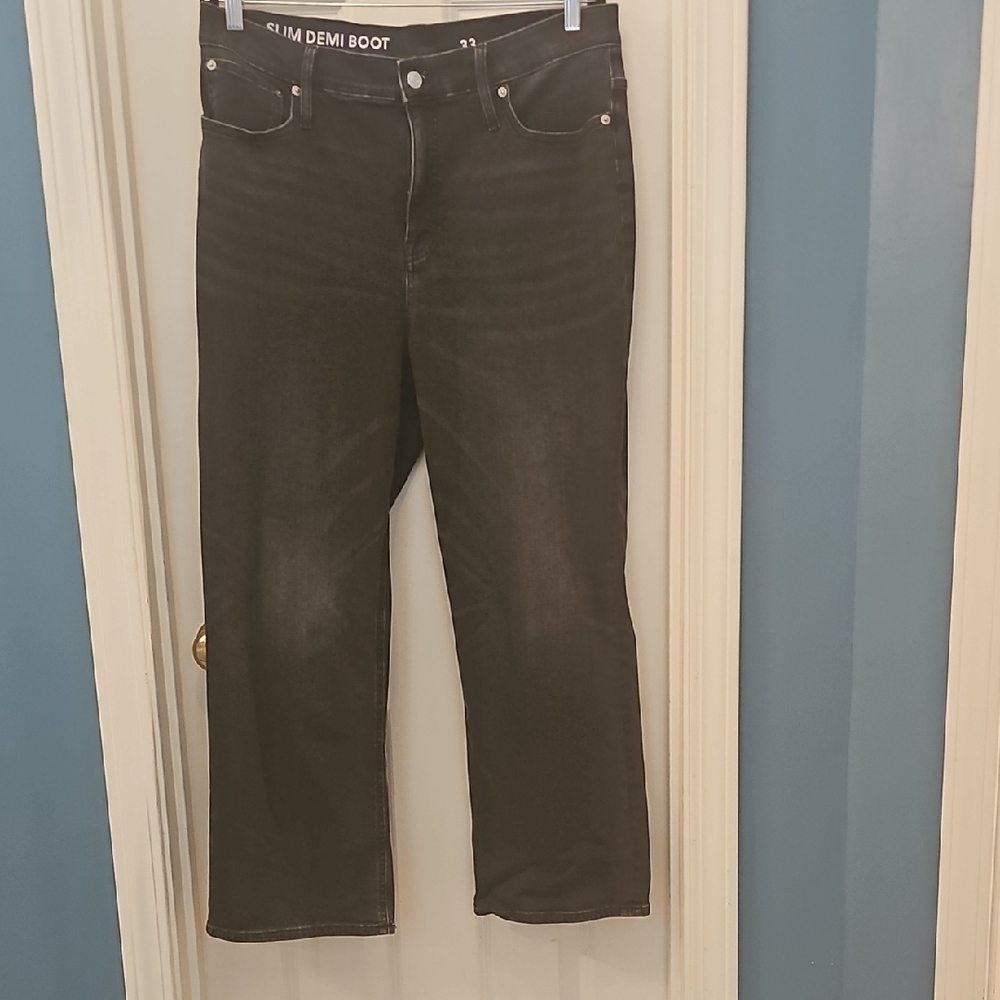 Boden Black Boot Cut Jeans Classic Style